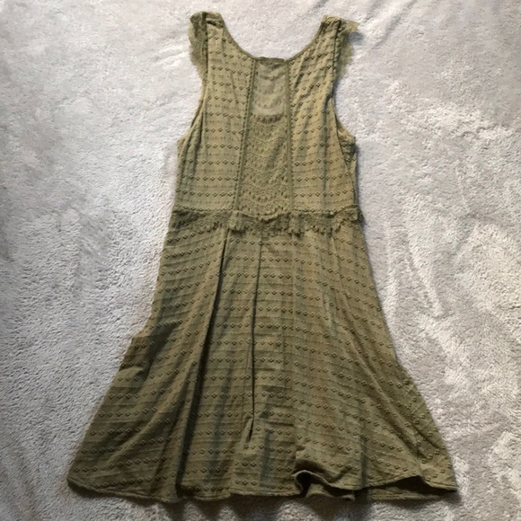Free People Olive Green Embroidered Lace Dress - Picture 7 of 8